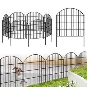 Forehogar Ctw2829 Metal Garden Fence 28in H X 18.7ft L 8 Panels 9 Stakes Dog Borde