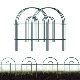 Forehogar Gf-green-1850 Decorative Garden Folding Border Fence Metal Wire Edging Flower Panel 18inx50ft