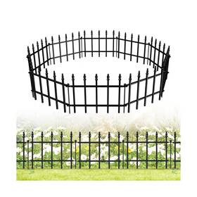Sqf1511-10 Forehogar Decorative Metal Garden Fence 11in H X 12ft L Small Border R