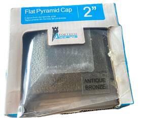 Fortress 525000036 Accents Flat Pyramid Aluminum Post Cap Antique Bronze 33