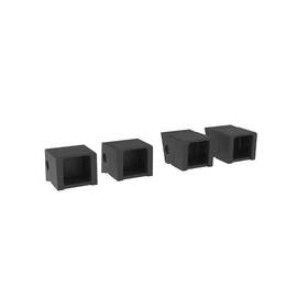 Fortress 744110576559 Al13 Home Rail 1 Inch H X W Black Sand Low Profile Stair Bracket Bag Of 4