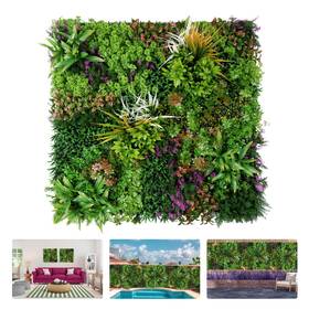 Foszmac 763807377590 1pc 40 Inch X Artificial Grass For Wall 3d Faux Boxwood Hedge Panels Green Decor