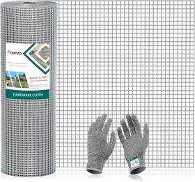 Foxivo 445028328379 1/4 Inch Hardware Cloth 36 X 50ft 23 Gauge Galvanized Wire Mesh Roll Vegetables