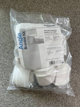 73056630 Freedom 040933566303 Outdoors White Vinyl Fence Angle Bracket Kit Fencing 73056630 Freedom 040933566303 Outdoors White Vinyl Fence Angle Bracket Kit Fencing