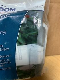 Freedom Set And Secure 3-in White Vinyl Bracket Fence 2-pack