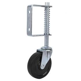 Ftvogue06xmdstkia Ftvogue 4 Inch Rubber Gate Caster Wheel 110lbs Spring Loaded Swivel Fence Wit
