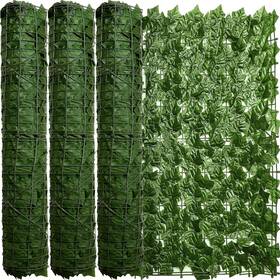 B0br5jwp1w Funtery 3 Pieces Balcony Privacy Screen 39.4 X 118 Inch Outdoor Artificial Ivy F