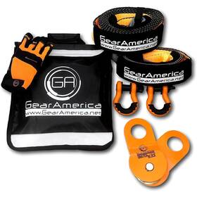 Ga Gearamerica Ga4x4rk-1 Off Road Recovery Kit 9 Ton Includes Tow Orange