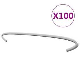 145618 Gabion Hooks 100 Pcs Galvanized Steel 5.9inch
