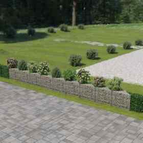 143574 Gabion Wall Galvanized Steel 248 X11.8 X19.7