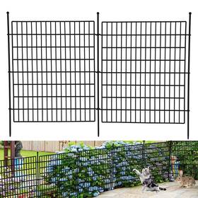 0l3bj2i Gaderth 10 Panels Decorative Outdoor Garden Fence For Yard 32 In H X 24 Ft L No Dig