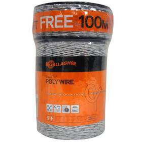 Gallagher B004cr4epo Electric Fence Poly Wire Bonus Pack - 1312ft Free 328ft Roll