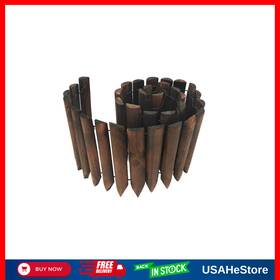 Garden 445002750783 Flexible Burnt Wood Fence Decorative Border For Outdoor Landscaping 42