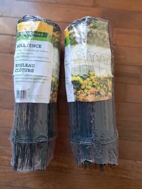 Garden Accents 093432893098 Lot Of 2 Rolls 14 Inch H X 20 Ft. L Green Rolled Metal Fence