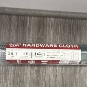 132840 Garden Craft Galvanized Steel Hardware Cloth 36in X 10ft 1/4in Square Mesh