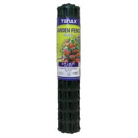 Garden Craft 651082320588 Plastic Fence 24 In H X 25 Ft L 2 Openings Green