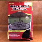 Garden Creations Black Outdoor 9 Foot Table Screen Patio Umbrella Mosquito Net 017874003181 Garden Creations Black Outdoor 9 Foot Table Screen Patio Umbrella Mosquito Net 017874003181