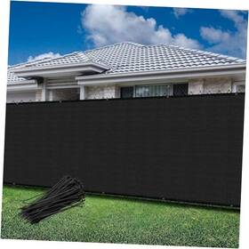 Waiffs13e0850bk Garden Decoration 8ftx50ft Fence Privacy Screen Outdoor Temporary Panels Black