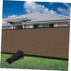 Wassfs13e0825bw Garden Decoration 8ftx25ft Fence Privacy Screen Outdoor Temporary Panels Brown