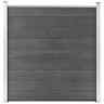 49067 Garden Fence Wpc 70.9inchx73.2inch Gray