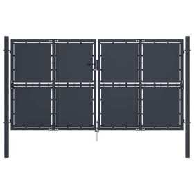 144526 Garden Gate Steel 118.1inchx59.1inch Anthracite