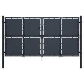 144527 Garden Gate Steel 118.1inchx68.9inch Anthracite