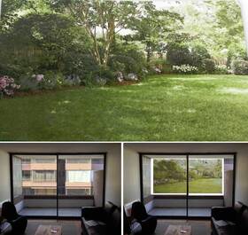 0503005 Garden Treasures Backdrop Screen For Balcony Patio Gazebo Porch Filter Sun And Ugly Views 9.5ftx7ft