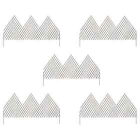 147795 Garden Trellis Fences 5 Pcs 66.9inchx41.3inch Willow