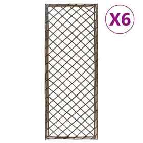 147766 Garden Trellises 6 Pcs 17.7inchx66.9inch Willow