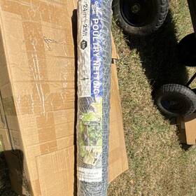 181025 Garden Zone Galvanized Steel Mesh Fencing 24 In X 25 Ft Hexagon Poultry Netting