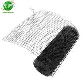 Gardenice 1068018 24 Inch 50ft Black Vinyl Coated Welding Mesh 1 Chicken Wire Hardware Cloth