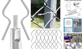 G169 Gardennow 100 Pcs T Post Clips Kit Metal Wire Fence Clip And 1 100pcs Tools Not Included