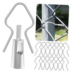 G171 Gardennow 200 Pcs T Post Clips Kit Metal Wire Fence Clip And 1 Drill Chuck 200pcs