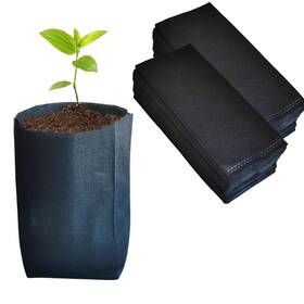 Gardtree 653948794809 Plant Nursery Bags 6.3 Inch X 7 200pcs Non-woven X7 /200pcs Black