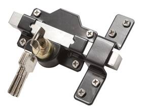 Gatemate 1490186 Long Throw Barn Door Gate Lock Double Locking 2ftft