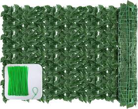 Geiguiwa 72lbc 120x40inch Artificial Ivy Privacy Fence Wall Screen Faux Greenery Backdrop