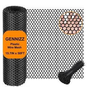 Pcw-15m-fba Gennizz Plastic Wire Mesh Fence Roll 15.7in X 50ft Chicken Pcw-15m-fba Gennizz Plastic Wire Mesh Fence Roll 15.7in X 50ft Chicken