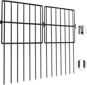 Getlay 30 15 1.3inches 10 Pack Animal Barrier Fences 1.5 Inch Gap No Digging Garden Fence Panels Metals B