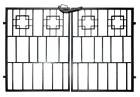 3214935 Gg-26g Achla Square-on-squares Gate Id 719908329068