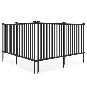 Gx4239dk-2-tg Giantex Picket Fence 2 Panels 80ftftw X 37.5ftfth Decorative Outdoor Garden 160ftft