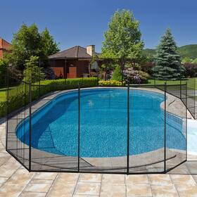 Op3189 Giantex Pool Fence For In-ground Easy Diy Installation Barrier Safety Mesh