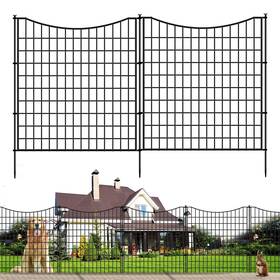 Gilpwa 717206295979 12 Panels Dog Fence Outdoor For Yard 26 In H X24ft L Garden Animal Barrier