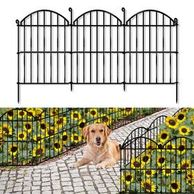 Gilpwa Th-tuxing15pc123 15 Panels Decorative Garden Fence 15.94ft X 23in Animal Barrier Fencing Arch