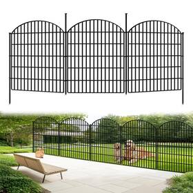 Gilpwa Th-tuxing33in-15pc123 15 Panels Decorative Garden Metal Fence 33in H X 33.46ft L No Dig Dog Fe