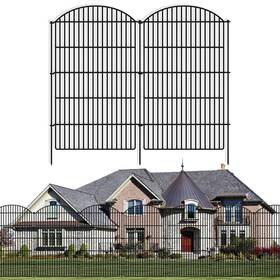 Gilpwa Th-tuxing48in-10pc123 10 Panels Decorative Garden Metal Fence 48in H X 24ft L No Dig Dog Fenci