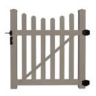 Gkpi-thd3sc-4x48de Weatherables Water Resistant Khaki Helena Vinyl Picket Fence 812312028661