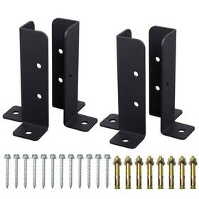 Wyy02 Glxchyhl 4pcs Post Base Bracket Adjustable Fence Anchor Brackets For Deck Rail Inch