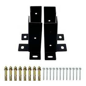 Wyy03 Glxchyhl 4 Pcs Adjustable Base Bracket For 2x2 2x4 4x4 Post Heavy Duty Wood Fenc