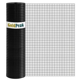 Goldpeak Pvc-hd-4850 Hardware Cloth 1/2 Inch 48 X 50 Ft 19 Gauge - Black Vinyl Coated Wir