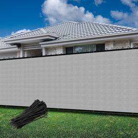 Goleray Wafs13e0630lgy Privacy Fence Screen 6ftx30ft Outdoor Mesh Fencing Panels Temporary Covering Shade